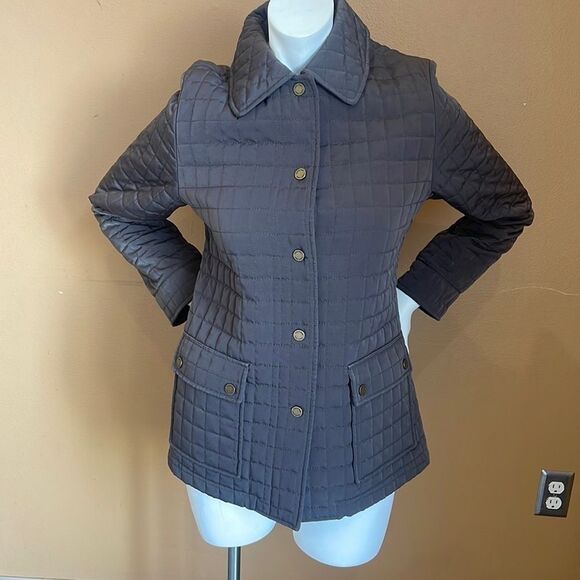 Calvin Klein Puffy Quilted Coat WOMENS Snap Button Up Jacket.  (5) - Picture 1 of 11